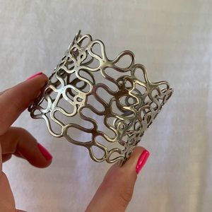 Sterling silver custom designed cuff